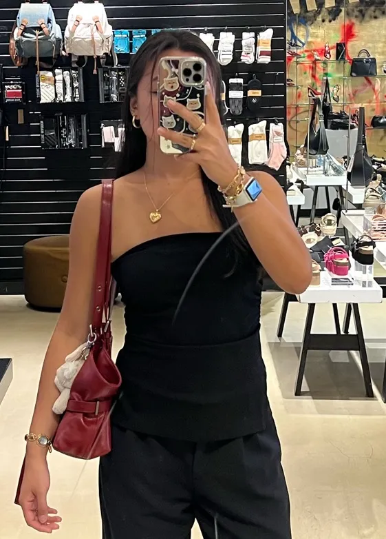 Bershka Bandeau knit top - Image 2