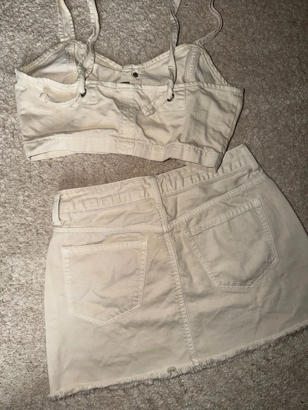 American Eagle Outfitters Denim Skirt Set  - Image 3