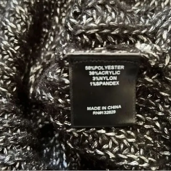 NBD Mundaka Distressed Oversized Black Metallic Sweater(Size Small) - Image 6
