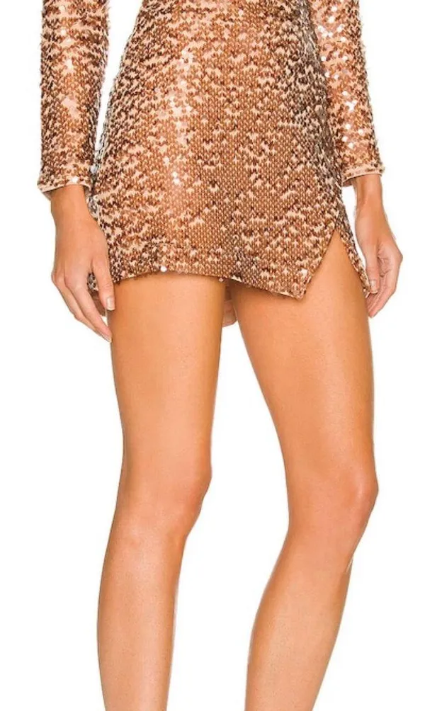 Revolve ASTR the Label Romina Sequin Skirt - Image 3