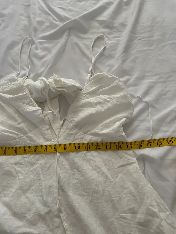 Lulus Soaking Up the Summertime White Tie-Back Skort Romper - Image 12