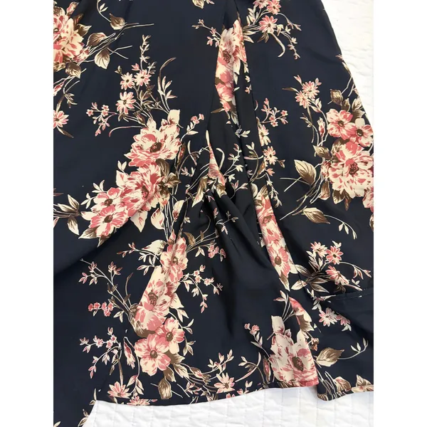 Lulus Feel the Music Midnight Blue Floral Print Halter Maxi Dress NWOT S - Image 10