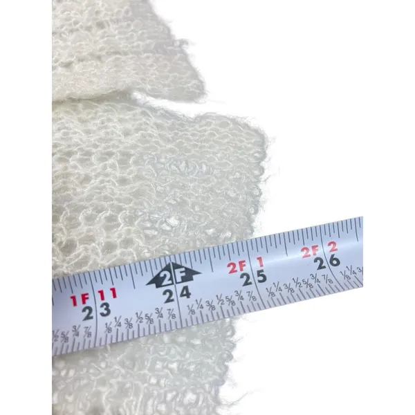 VTG Women’s Ivory Knit Open Front Sweater Vest Textured Lightweight Gradmacore S - Image 8