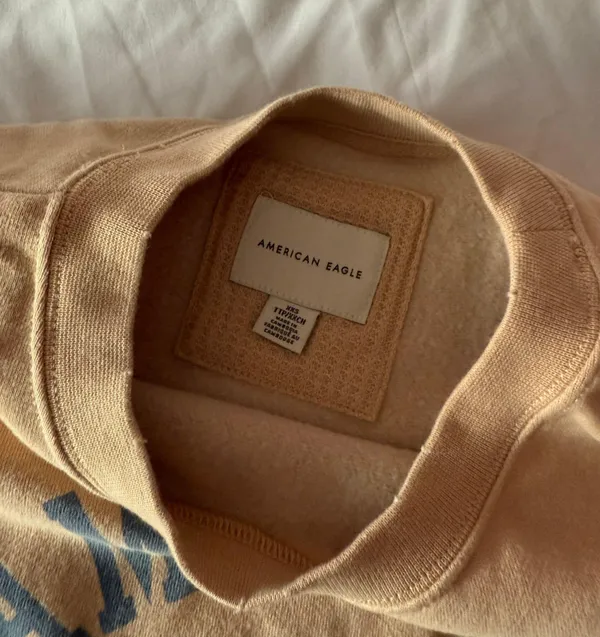 American Eagle Tan Crewneck Sweatshirt Size XXS - Image 4