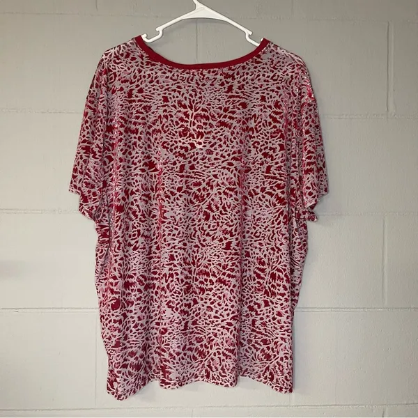 We The Free Teddy Burnout Short Sleeve T-shirt in Berry Combo NWT Women's Medium - Image 5