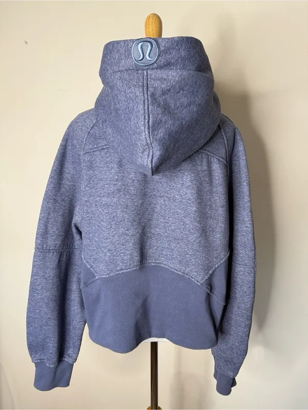 Lululemon Blue Purple Oversized Scuba 1/2 Zip Hoodie - Image 5