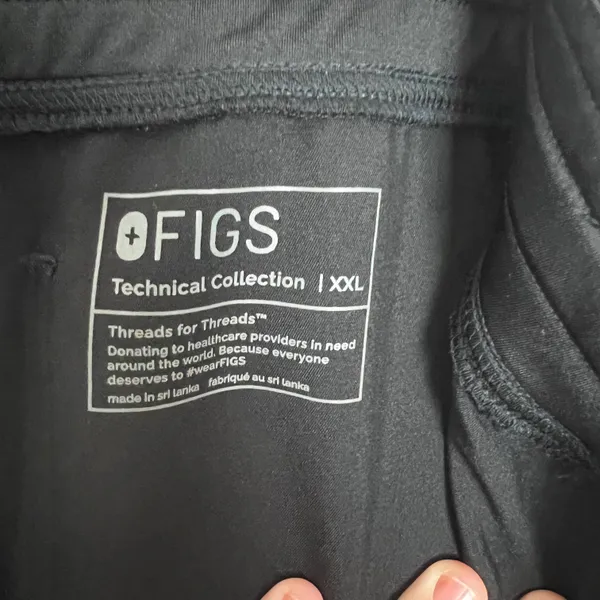 FIGS - Livingston Basic Scrub Pants Black Medical Nurse Doctor - Image 6