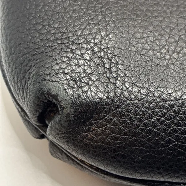 Coach Liv Pouch Crossbody Bag Black Pebbled Leather Small Purse - Image 6