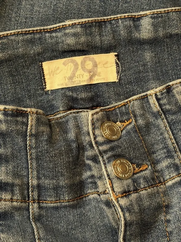 Free People We The Free Jayde Flare Jeans 29- Waist 27” High Rise Boho Retro - Image 4