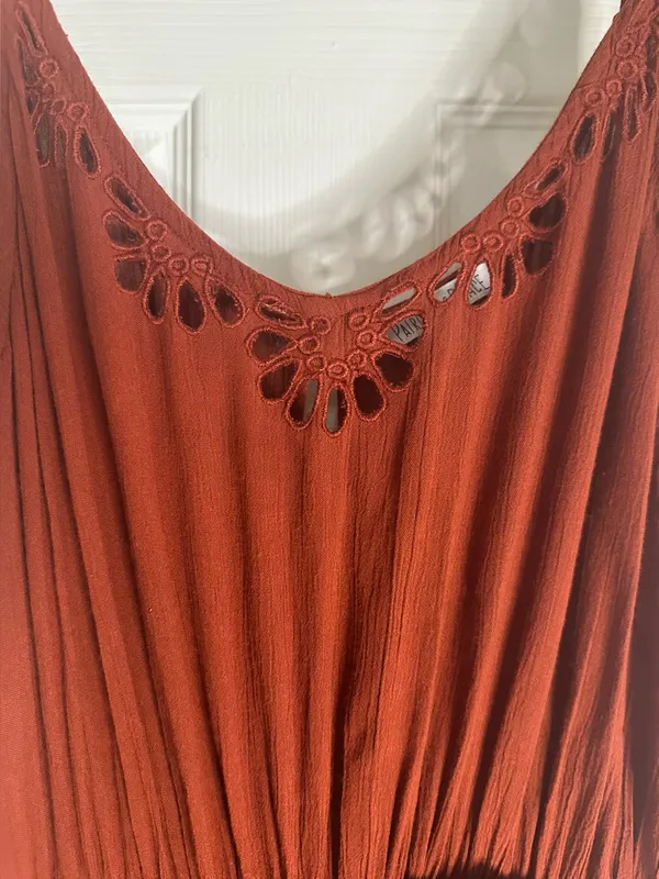Patrons of Peace Spaghetti Strap Wideleg Maxi Jumpsuit - Image 3