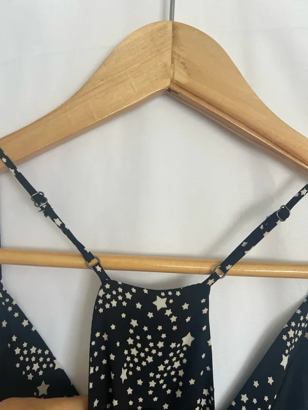 Vici Black and White Starprint spaghetti strap top - Image 6