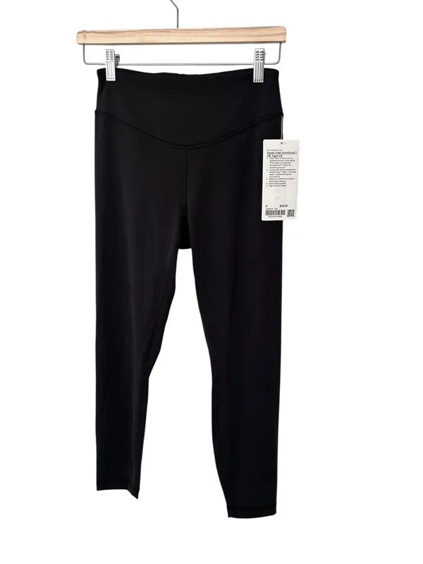 Lululemon Wunder Under SmoothCover High-Rise Tight 25" Size 8 Black NWT - Image 5