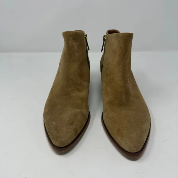Franco Sarto Shellson Ankle Boot Tan Suede Pointed Toe Women 7M Size 7 - Image 9