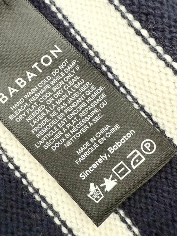 Aritzia Babaton Overseas Striped Sweater Blue White Sz XXS - Image 11