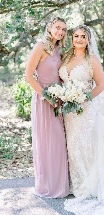Mauve Maxi Slit Dress Pink Size 0 - Image 3