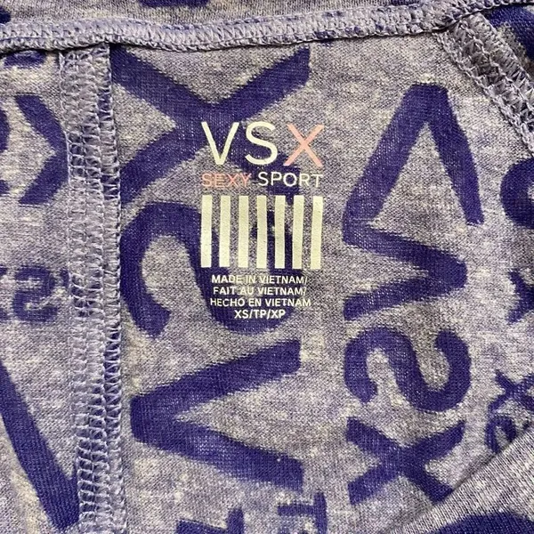 Victoria’s Secret VSX Sport Sexy Sport Blue Logo Print Tee Shirt Size XS - Image 3