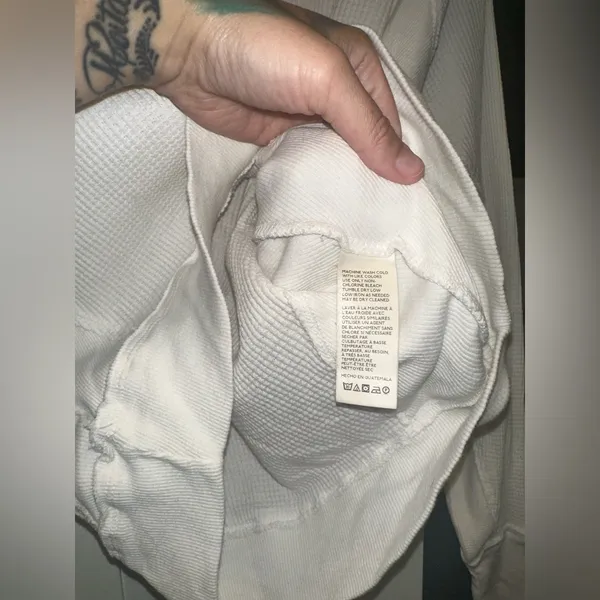 NWOT Free People Santa Clara Thermal In White - Image 8