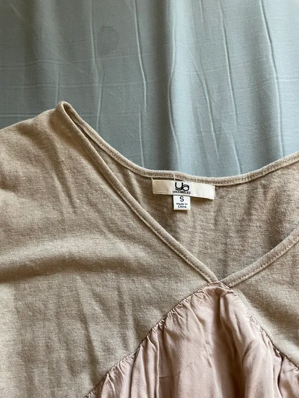 Long Sleeve Blouse Tan - Image 3