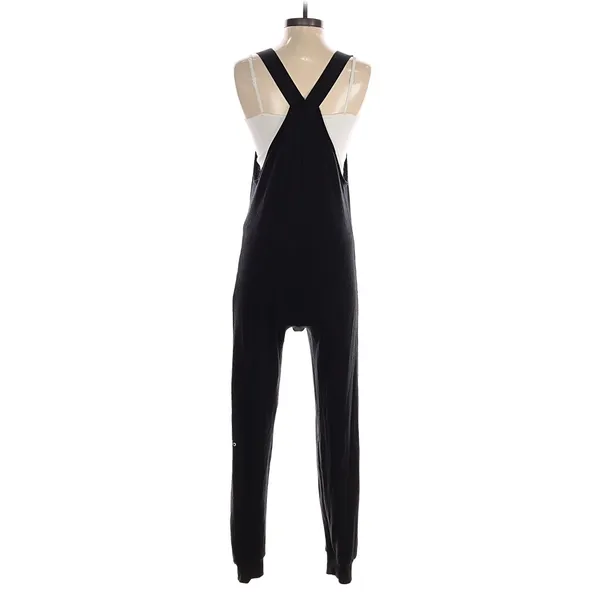 Alo Yoga Black Harem Jumpsuit Overalls Size S Jogger Adjustable Strap - Image 2