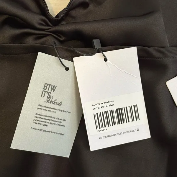 Princess Polly Born To Be Top Black Size 12 NWT - Image 12