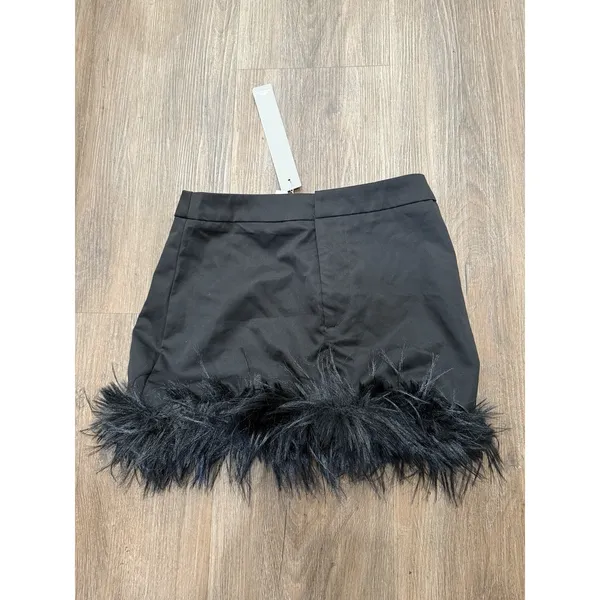 Missguided Skirt Womens‎ Medium Feather Mini Party Statement - Image 3