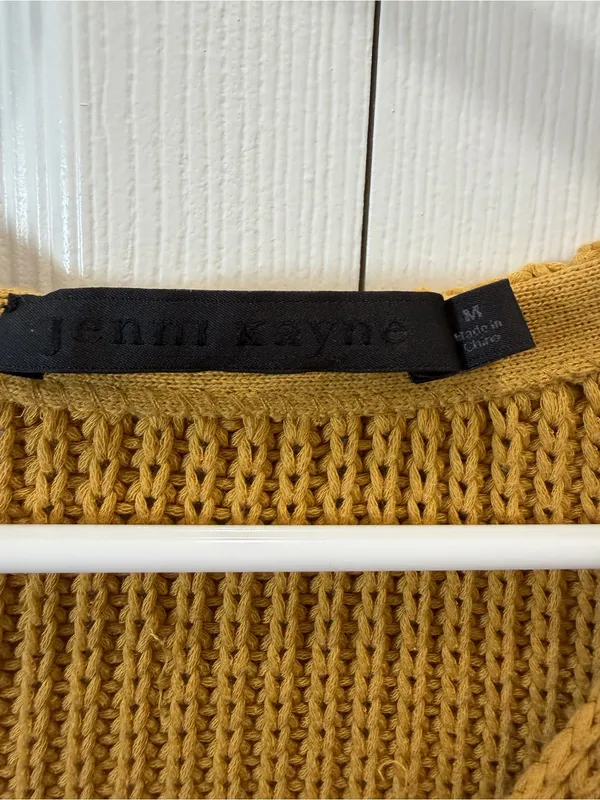 Jenni Kayne Gold Cabin Knit Sweater Medium - see notes - Image 4