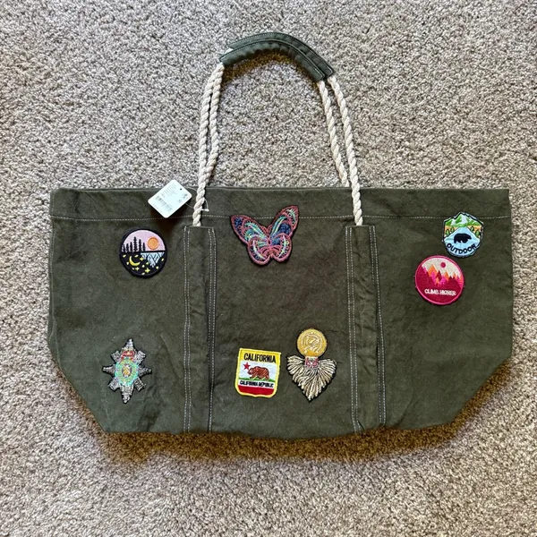 Free People Been There Badge Tote Bag NWT - Image 5