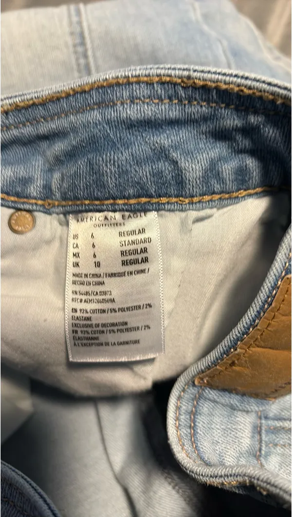 American Eagle Outfitters Button Skirt Jean - Image 4