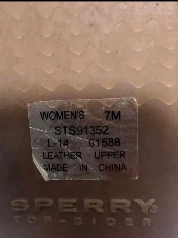 Sperry Top-Sider W's Sz 7 Thong Flip Flop Leather Strap Sandals - Image 4