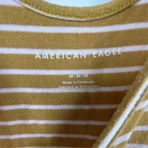 American Eagle Women's Striped yellow/gold and white Bodysuit Multicolor Size M‎ - Image 6