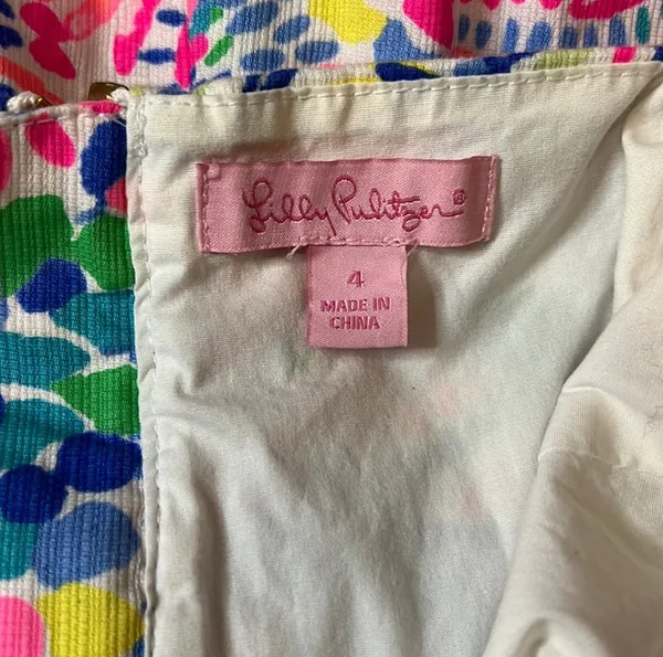 Lilly Pulitzer Colorful Floral Mini Dress - Image 4