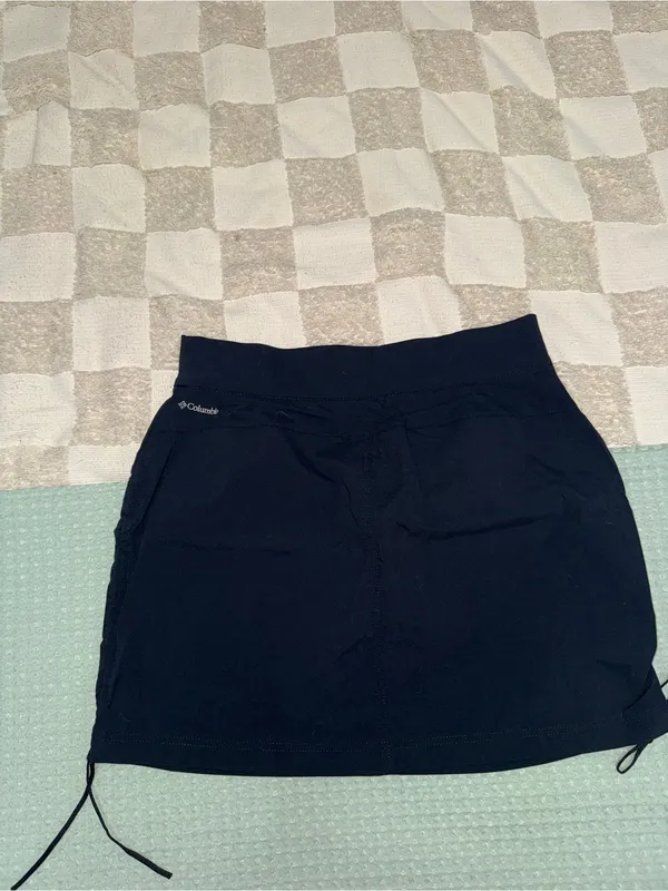 Columbia All Seasons Ruched Skort Black Activewear Skirt Size M - Image 6