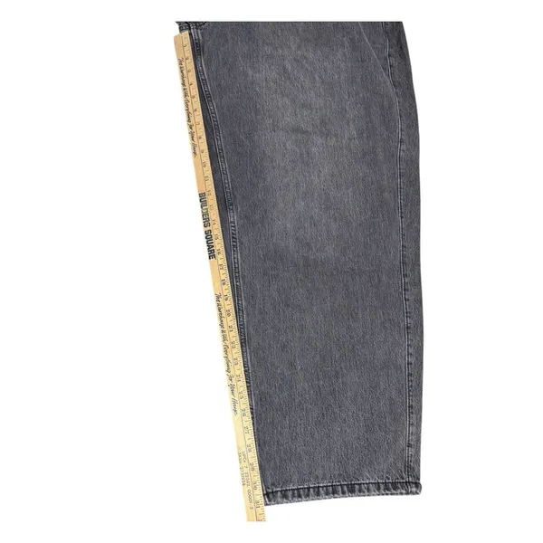 Hollister Low Rise Taper Baggy 20L W35L‎ Black Stonewashed Jeans Pants - Image 8