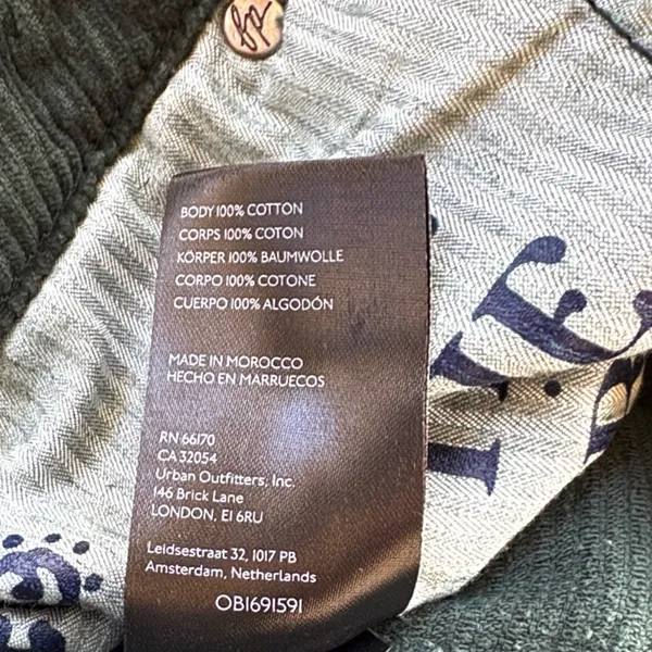 EUC Free People London Calling Moto Corduroy Pants Pine Green Size 29 - Image 7
