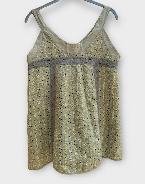 UO Lux Vintage Scandinavian Scalopped Eyelet Sleeveless Too - Image 10