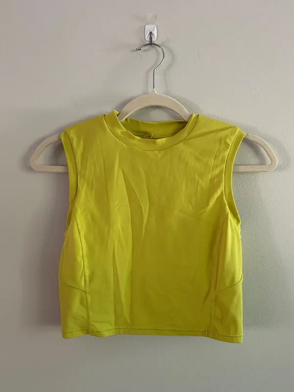 Lululemon Sweat Intention Tank Yellow Serpentine - Image 4
