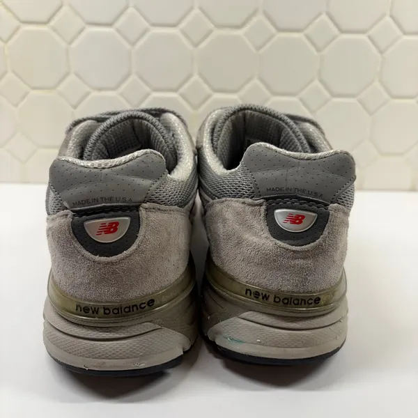 New Balance 990v4 Running Shoes Women 8 Grey W990GL4 Made in USA Suede Sneaker - Image 3
