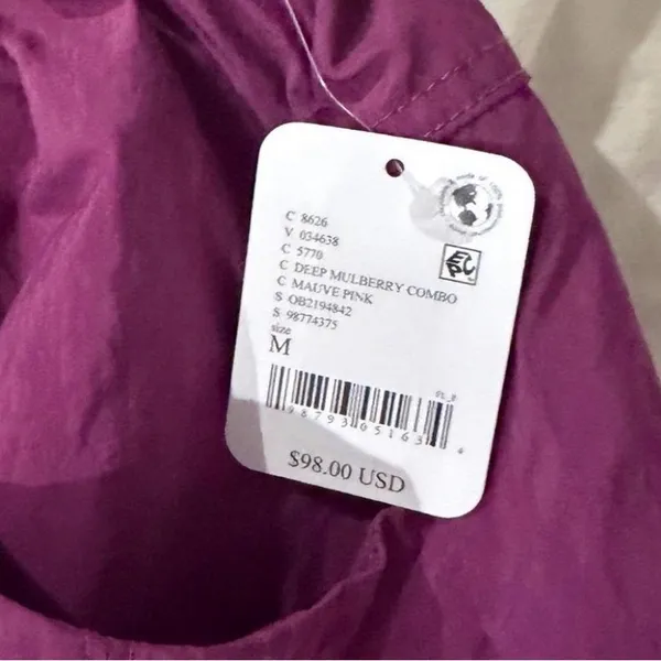 Colorblock Free People Movement Joggers in Plum and Dusty Pink - Image 7