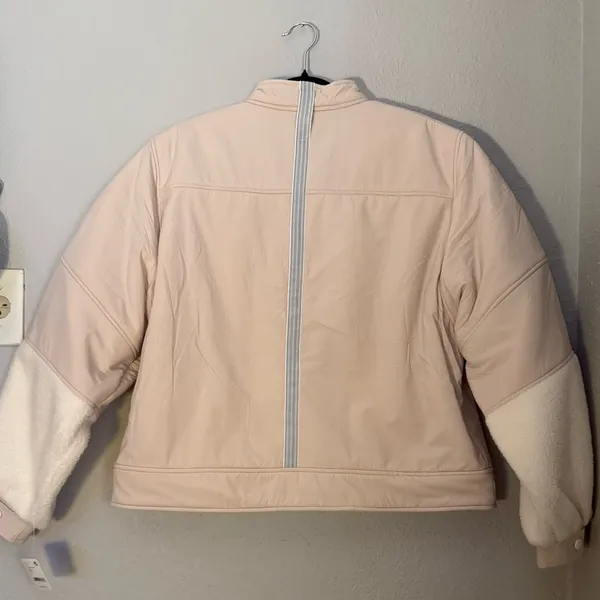 Free People NWT On Your Mark Moto Fleece Jacket - Image 6