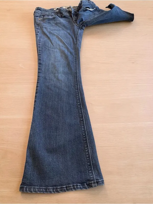 Charlotte Russe Low Rise Flare Jeans Y2K Dark Wash Size 2S - Image 11