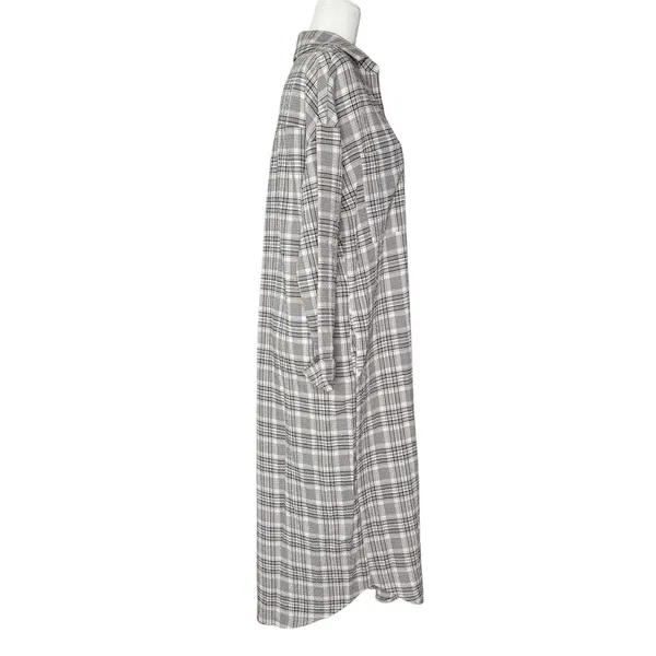 Show Me Your‎ Mumu XS Oversized Leo Button Down Tunic Shirt Dress Seersucker - Image 5