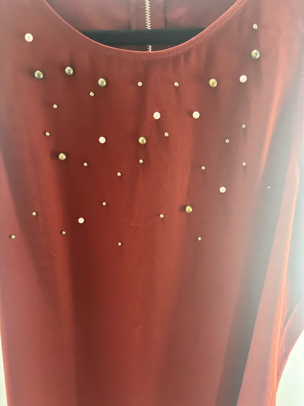 Apt. 9 Burnt Orange Embellished Midi Dress - Image 2