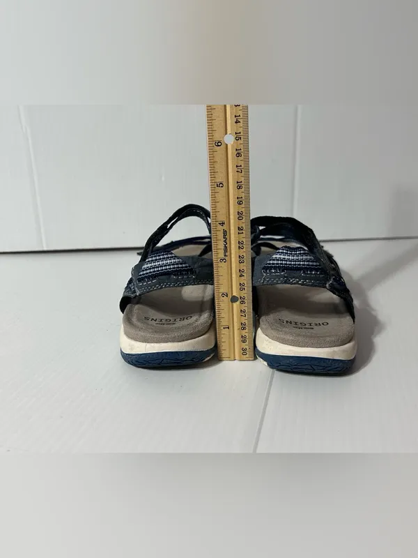 Earth Origins blue/gray sandals women size 8 M - Image 6