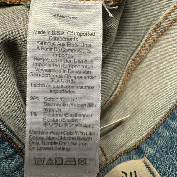 Madewell The Perfect Vintage Straight Jean Women Light Washed Blue Jeans Size 27 - Image 16