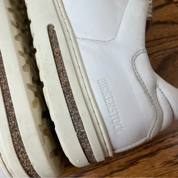 Birkenstock Bend White Leather Sneakers - Image 4