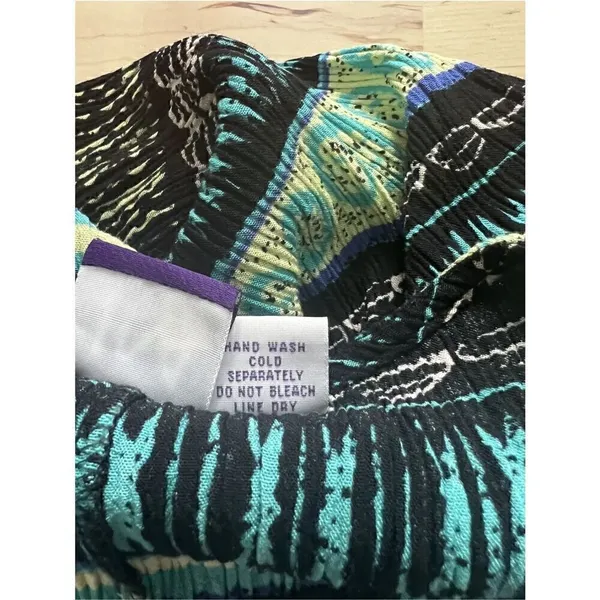 JM COLLECTION Black Blue Summer Sleeveless Stretch Maxi Shift Dress Size 3X - Image 8