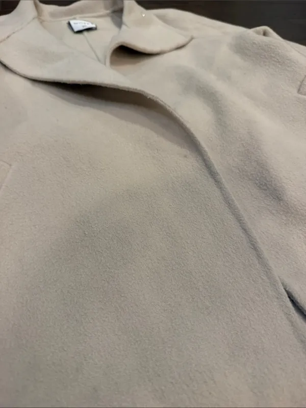 MOTF Cream Belted Trench Coat 3/4 Sleeve Size XS - C19-106 - Image 7