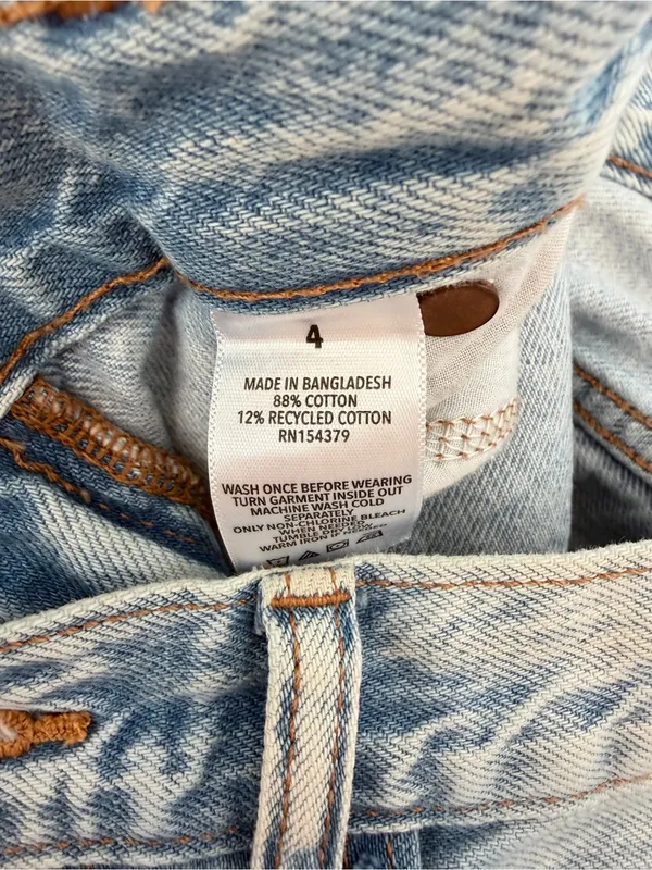 Aeropostale 90s Baggy Jeans Light Wash Size 4 - Image 9