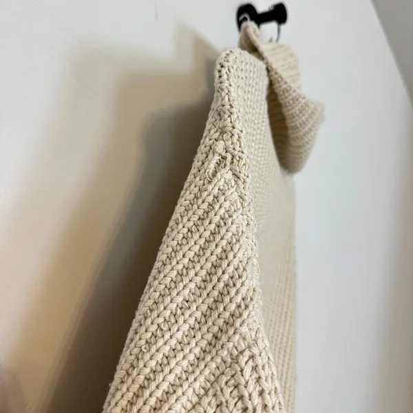 FREE PEOPLE Swim Too Deep Turtleneck Sweater in Tea Size Small - Image 7