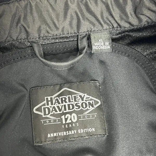 Harley-Davidson Imprint 120th Anniversary Riding Jacket Black Gray Women’s XL - Image 3